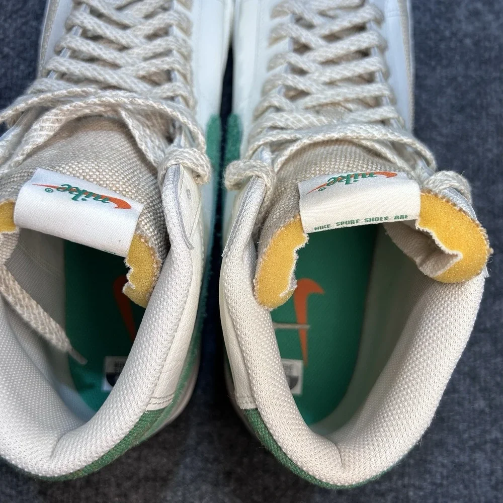 NIKE BLAZER MID '77 VNTG SAIL PINE GREEN VOLT BQ6806 Size 13